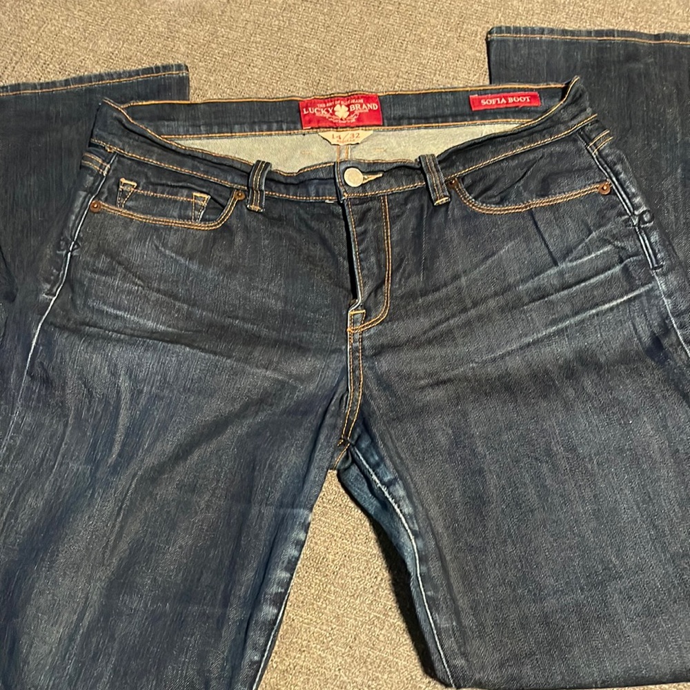 Lucky Brand Sophia bootcut dark wash jeans 14/32